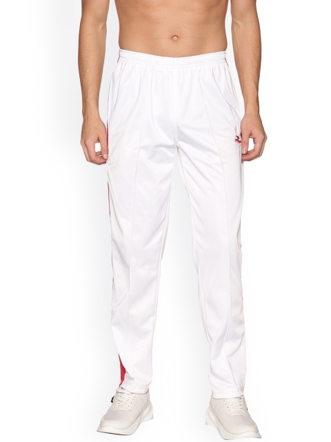 HPS Sports Men White Solid Track Pants