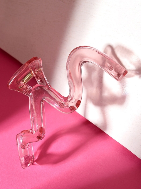 ToniQ Women Pink Transparent Claw Clips