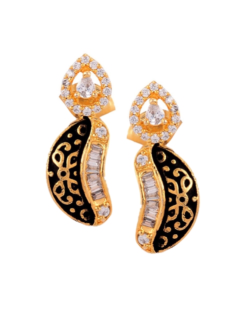 Tistabene Gold-Plated Floral Antique Mangalsutra Set, White