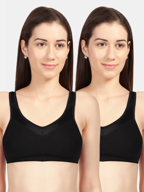 Sonari Black Non Padded Super Support Bra