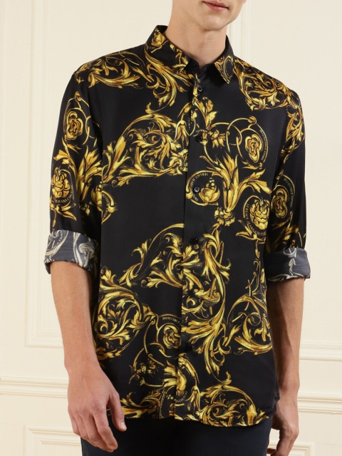 Versace Jeans Couture Men Black Classic Baroque Print Pure Cotton Regular Fit Casual Shirt
Versace Jeans Couture Men Black Classic Baroque Print Pure Cotton Regular Fit Casual Shirt