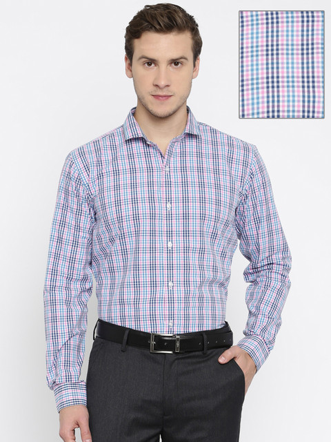 Four One Oh Men Pink & Blue Slim Fit Checked Casual Shirt
Four One Oh Men Pink & Blue Slim Fit Checked Casual Shirt