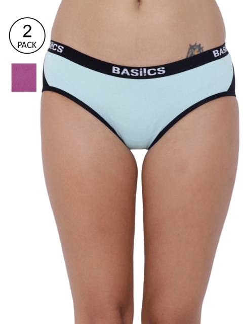 BASIICS by La Intimo Women Pack Of 2 Picante Spicy Hipster Briefs BCPHP010B0EK, Sea green
BASIICS by La Intimo Women Pack Of 2 Picante Spicy Hipster Briefs BCPHP010B0EK, Sea green
