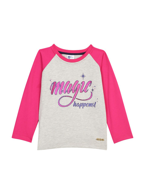 612 league Girls Grey Printed Cotton Sweatshirt
612 league Girls Grey Printed Cotton Sweatshirt