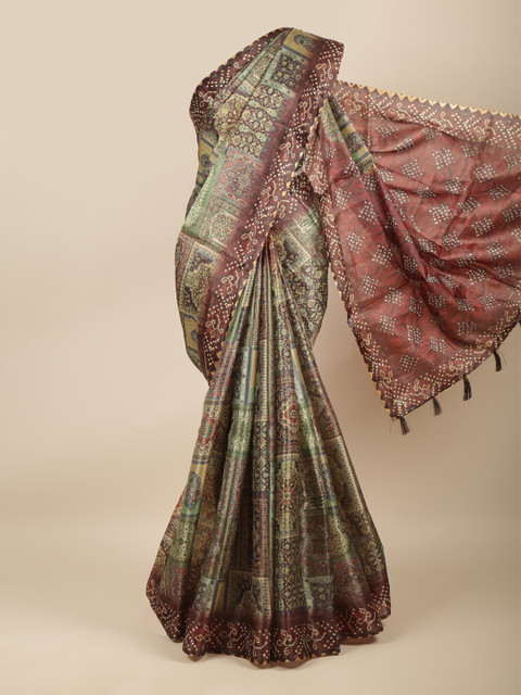 Pothys Maroon & Green Ethnic Motifs Jute Silk Saree
Pothys Maroon & Green Ethnic Motifs Jute Silk Saree