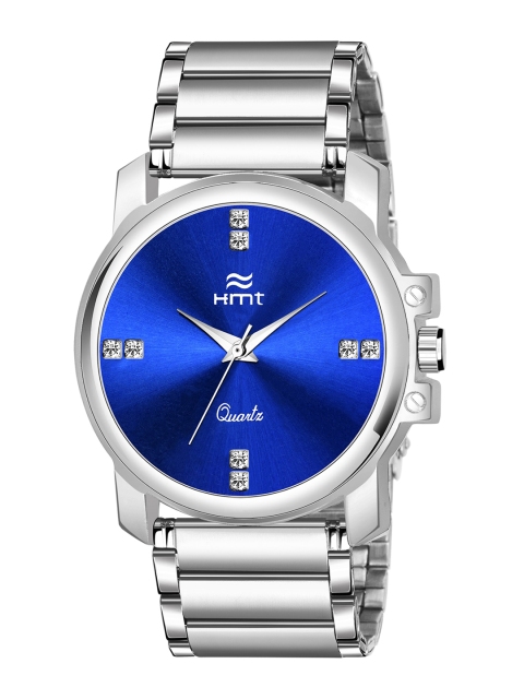 HAMT Men Blue Embellished Dial & Silver Toned Stainless Steel Bracelet Style Straps Analogue Watch
HAMT Men Blue Embellished Dial & Silver Toned Stainless Steel Bracelet Style Straps Analogue Watch