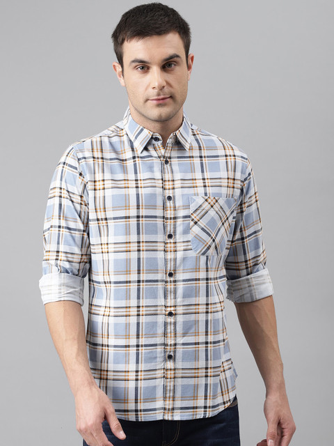 Dennis Lingo Men Blue Comfort Slim Fit Tartan Checks Checked Casual Shirt
Dennis Lingo Men Blue Comfort Slim Fit Tartan Checks Checked Casual Shirt