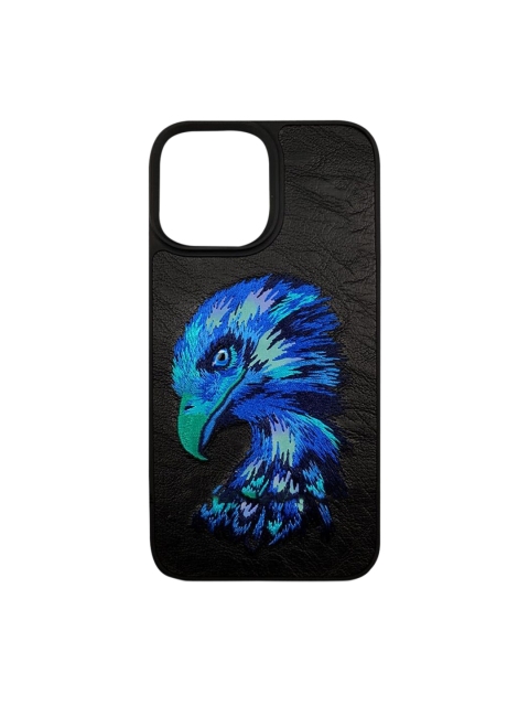 TREEMODA Black Quirky Leather iPhone 11 Back Case