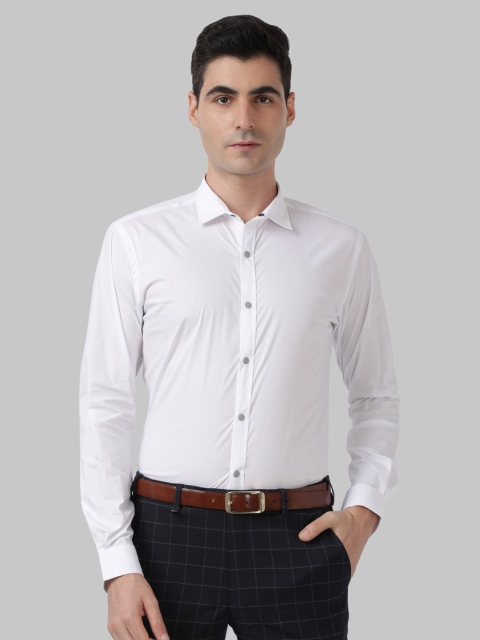 Park Avenue Men White Slim Fit Formal Shirt