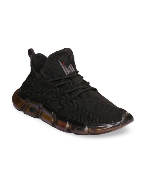CIPRAMO SPORTS Men Black Woven Design Sneakers