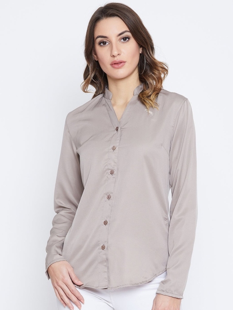 JUMP USA Women Beige Regular Fit Comfort Casual Shirt