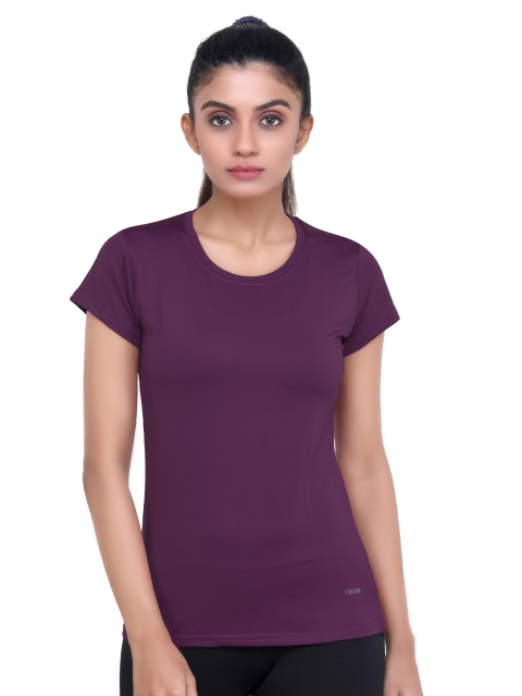 LAASA SPORTS Women Purple Running T-shirt