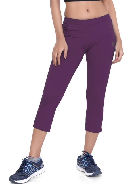 LAASA SPORTS Women Purple Sports Capris