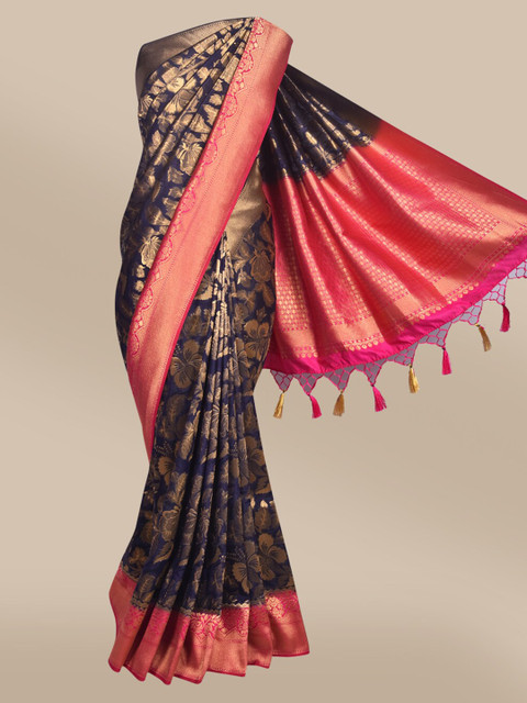 The Chennai Silks Black & Red Floral Zari Jute Cotton Fusion Saree
The Chennai Silks Black & Red Floral Zari Jute Cotton Fusion Saree