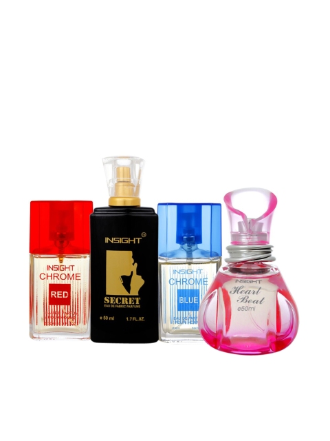 INSIGHT Women Set Of 4 Chrome Red & Blue Secret Heart Beat Eau De Parfum 160ml, Multi
INSIGHT Women Set Of 4 Chrome Red & Blue Secret Heart Beat Eau De Parfum 160ml, Multi