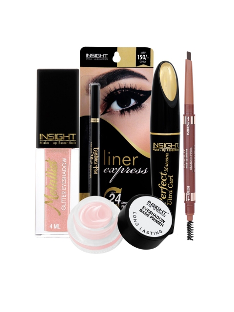 INSIGHT Set of Eyeshadow, Eyeliner Pen, Mascara, Eyebrow Pencil & Eyeshadow Base Primer, Multi
INSIGHT Set of Eyeshadow, Eyeliner Pen, Mascara, Eyebrow Pencil & Eyeshadow Base Primer, Multi