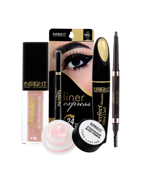 INSIGHT Set of Eyeshadow, Eyeliner Pen, Mascara, Eyebrow Pencil & Eyeshadow Base Primer, Multi
INSIGHT Set of Eyeshadow, Eyeliner Pen, Mascara, Eyebrow Pencil & Eyeshadow Base Primer, Multi