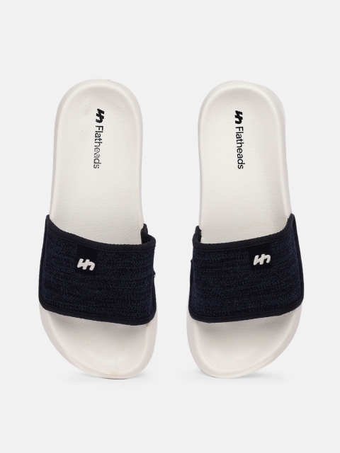 Flatheads Men Navy Blue & White Solid Natural Bamboo Sliders with Brand Logo Applique
Flatheads Men Navy Blue & White Solid Natural Bamboo Sliders with Brand Logo Applique