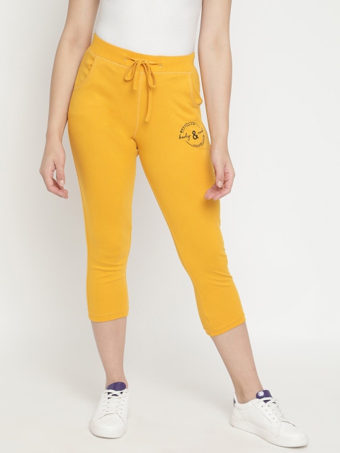 V2 Value & Variety Women Mustard Solid Capris