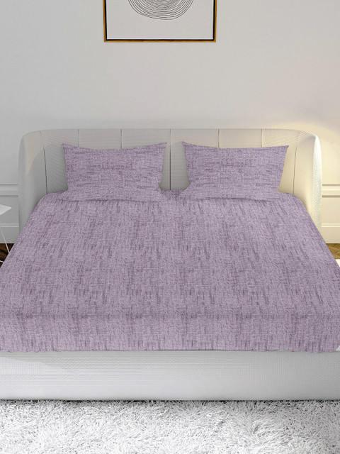 MAYFAIR HOMES LONDON Lavender Textured 210 TC King Size Bedsheet With 2 Pillow Covers
MAYFAIR HOMES LONDON Lavender Textured 210 TC King Size Bedsheet With 2 Pillow Covers