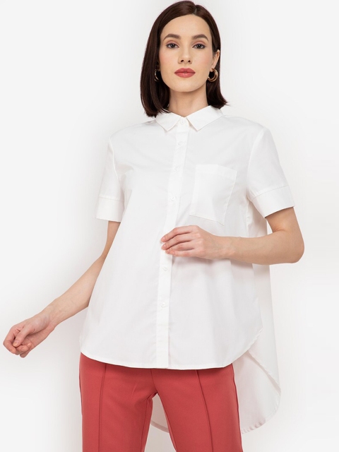 ZALORA WORK Women White Casual Shirt