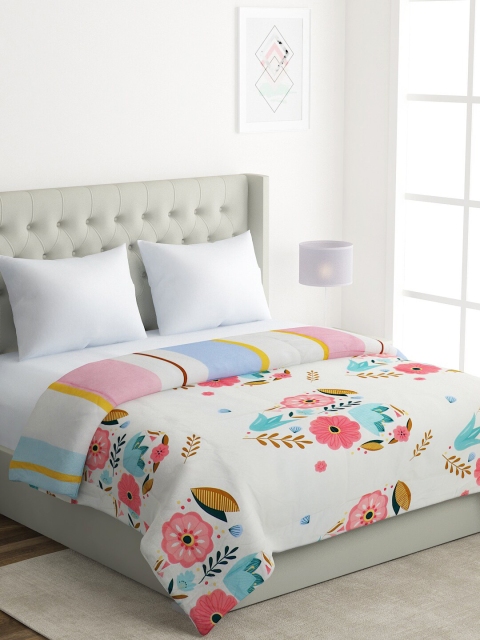 A Homes Grace Cream-Coloured & Blue Floral Microfiber AC Room 120 GSM Double Bed Comforter
A Homes Grace Cream-Coloured & Blue Floral Microfiber AC Room 120 GSM Double Bed Comforter