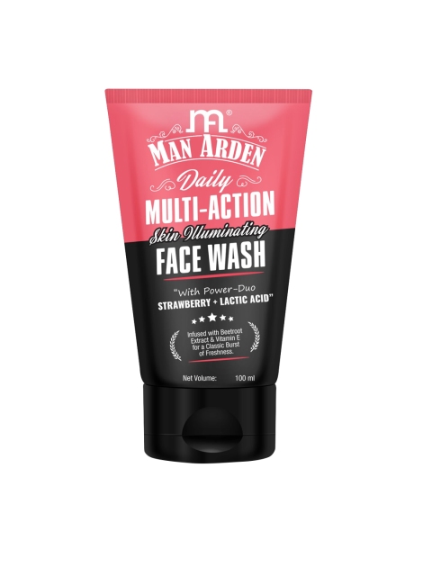 Man Arden Daily Multi-Action Skin Illuminating Face Wash Strawberry,Lactic Acid - 100ml, Black
Man Arden Daily Multi-Action Skin Illuminating Face Wash Strawberry,Lactic Acid - 100ml, Black