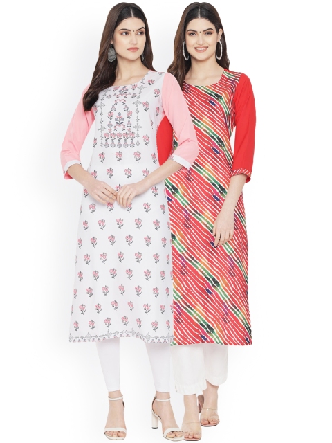 Ethnic basket Women Multicoloured Floral Printed Extended Sleeves Floral Crepe Kurta, Multi
Ethnic basket Women Multicoloured Floral Printed Extended Sleeves Floral Crepe Kurta, Multi