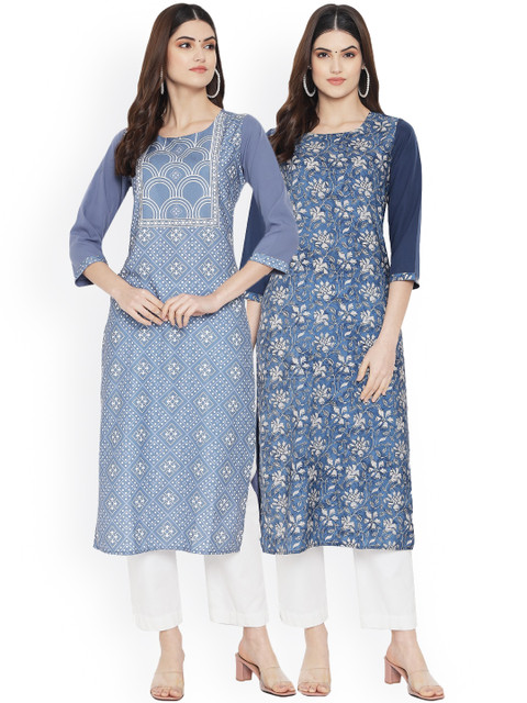 Ethnic basket Women Multicoloured Geometric Printed Flared Sleeves Floral Crepe Kurta, Multi
Ethnic basket Women Multicoloured Geometric Printed Flared Sleeves Floral Crepe Kurta, Multi