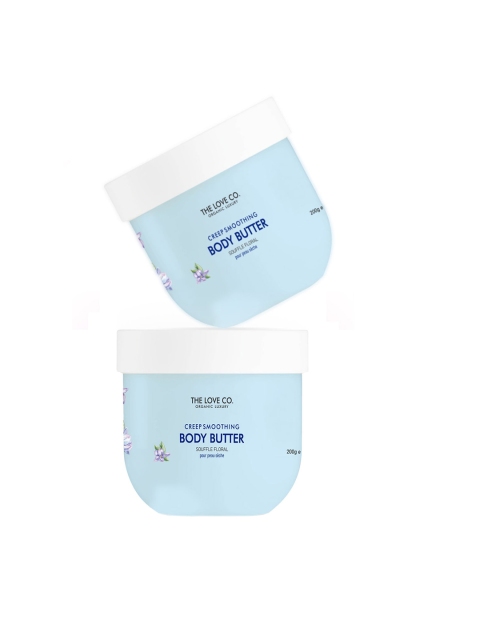 THE LOVE CO. Creep Smoothing Floral Body Butter 200g, Blue