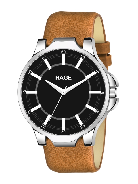 Rage Enterprise Men Black Dial & Brown Leather Bracelet Style Straps Analogue Watch RW755BR
Rage Enterprise Men Black Dial & Brown Leather Bracelet Style Straps Analogue Watch RW755BR
