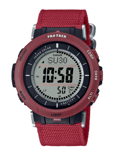 CASIO Men Grey Printed Dial & Red Straps Digital Chronograph Solar Powered Watch SL108
CASIO Men Grey Printed Dial & Red Straps Digital Chronograph Solar Powered Watch SL108