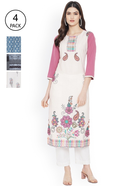Ethnic basket Women Multicoloured Tribal Printed Thread Work Floral Crepe Kurta, Multi
Ethnic basket Women Multicoloured Tribal Printed Thread Work Floral Crepe Kurta, Multi