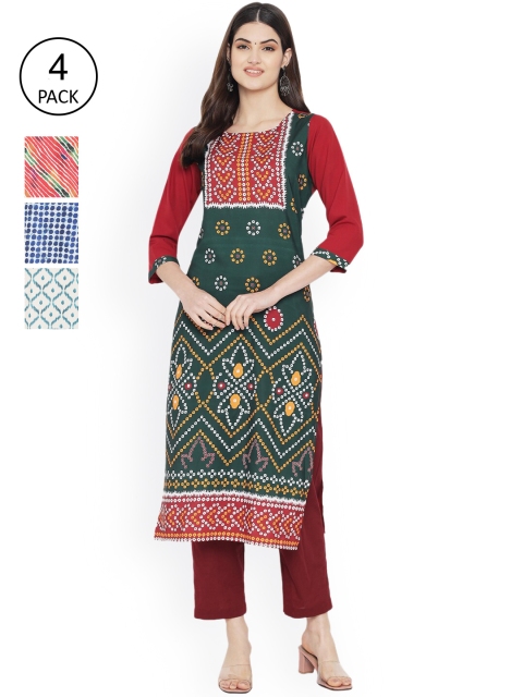 Ethnic basket Women Multicoloured Ethnic Motifs Printed Thread Work Floral Crepe Kurta, Multi
Ethnic basket Women Multicoloured Ethnic Motifs Printed Thread Work Floral Crepe Kurta, Multi