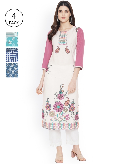 Ethnic basket Women Multicoloured Ethnic Motifs Embellished Floral Crepe Kurta, Multi
Ethnic basket Women Multicoloured Ethnic Motifs Embellished Floral Crepe Kurta, Multi