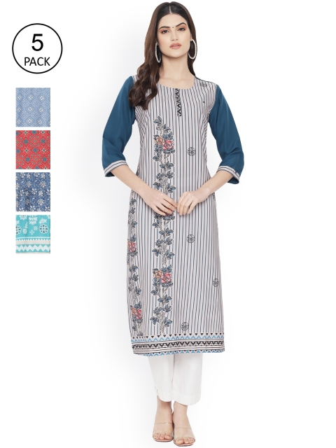 Ethnic basket Women Multicoloured Ethnic Motifs Embellished Floral Crepe Kurta, Multi
Ethnic basket Women Multicoloured Ethnic Motifs Embellished Floral Crepe Kurta, Multi