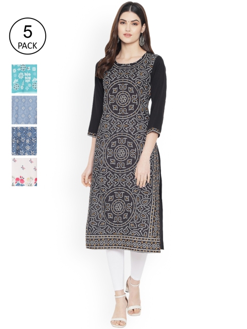 Ethnic basket Women Multicoloured Floral Embroidered Thread Work Floral Crepe Kurta, Multi
Ethnic basket Women Multicoloured Floral Embroidered Thread Work Floral Crepe Kurta, Multi