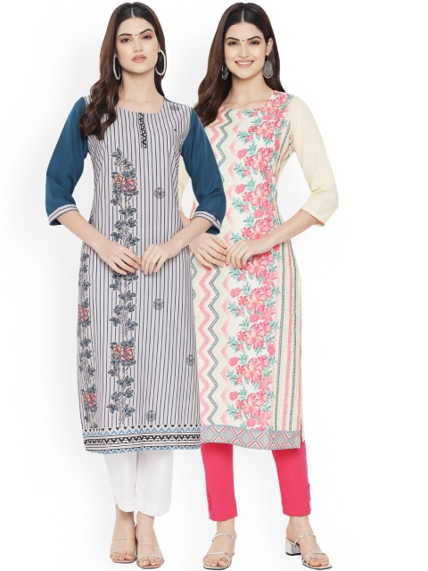 Ethnic basket Women Multicoloured Ethnic Motifs Embroidered Floral Crepe Kurta, Multi
Ethnic basket Women Multicoloured Ethnic Motifs Embroidered Floral Crepe Kurta, Multi