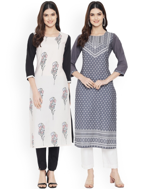 Ethnic basket Women Multicoloured Floral Embroidered Gotta Patti Floral Crepe Kurta, Multi
Ethnic basket Women Multicoloured Floral Embroidered Gotta Patti Floral Crepe Kurta, Multi