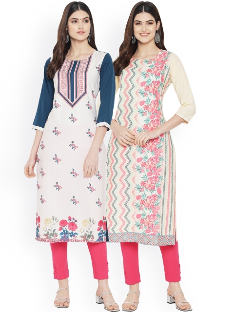Ethnic basket Women Multicoloured Floral Embroidered Thread Work Floral Crepe Kurta, Multi
Ethnic basket Women Multicoloured Floral Embroidered Thread Work Floral Crepe Kurta, Multi