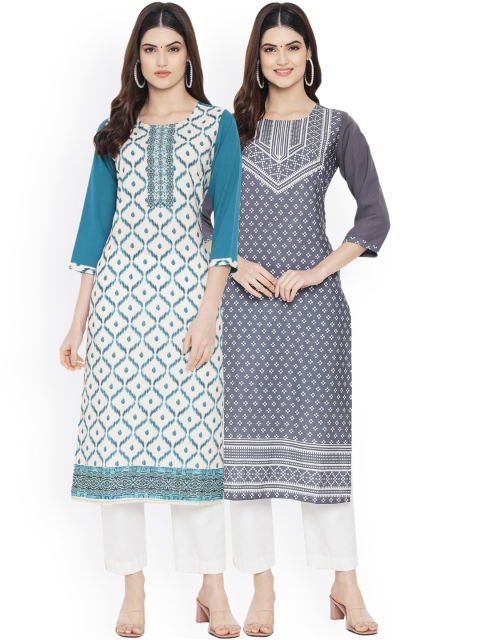 Ethnic basket Women Multicoloured Ethnic Motifs Embroidered Flared Sleeves Thread Work Floral Crepe Kurta, Multi
Ethnic basket Women Multicoloured Ethnic Motifs Embroidered Flared Sleeves Thread Work Floral Crepe Kurta, Multi