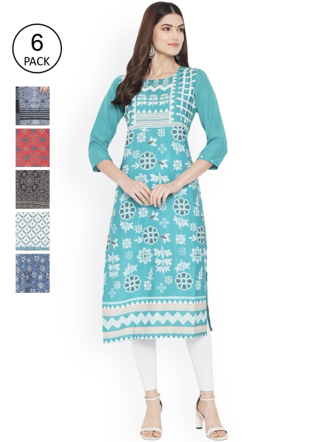 Ethnic basket Women Multicoloured Geometric Printed Floral Crepe Kurta, Multi
Ethnic basket Women Multicoloured Geometric Printed Floral Crepe Kurta, Multi