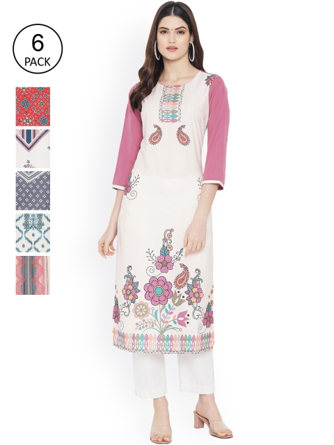Ethnic basket Women Multicoloured Ethnic Motifs Printed Thread Work Floral Crepe Kurta, Multi
Ethnic basket Women Multicoloured Ethnic Motifs Printed Thread Work Floral Crepe Kurta, Multi
