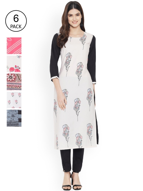 Ethnic basket Women Multicoloured Tribal Printed Thread Work Floral Crepe Kurta, Multi
Ethnic basket Women Multicoloured Tribal Printed Thread Work Floral Crepe Kurta, Multi