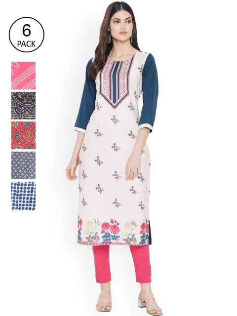 Ethnic basket Women Multicoloured Floral Embroidered Thread Work Floral Crepe Kurta, Multi
Ethnic basket Women Multicoloured Floral Embroidered Thread Work Floral Crepe Kurta, Multi