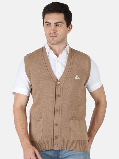 Monte Carlo Men Beige Wool Cardigan