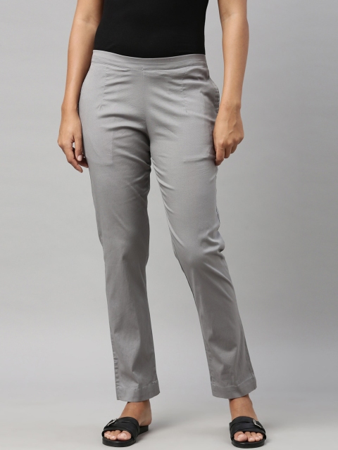 Go Colors Woman Grey Trousers