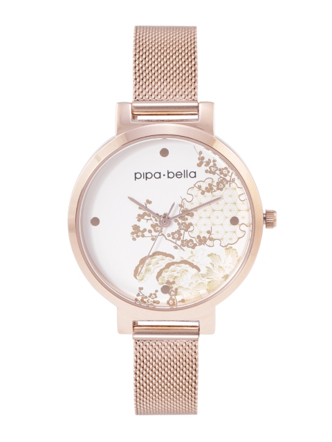 Pipa Bella Women Beige Dial & Rose Gold Toned Straps Analogue Watch O-JA22WT00116512
Pipa Bella Women Beige Dial & Rose Gold Toned Straps Analogue Watch O-JA22WT00116512