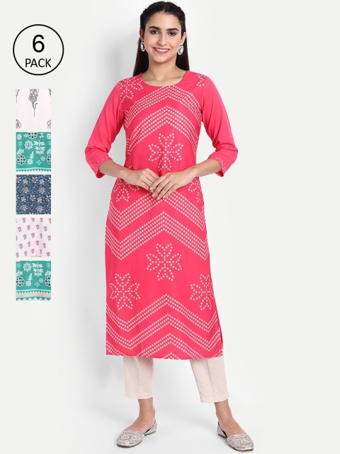Ethnic basket Women Multicoloured Ethnic Motifs Printed Thread Work Floral Crepe Kurta, Multi
Ethnic basket Women Multicoloured Ethnic Motifs Printed Thread Work Floral Crepe Kurta, Multi