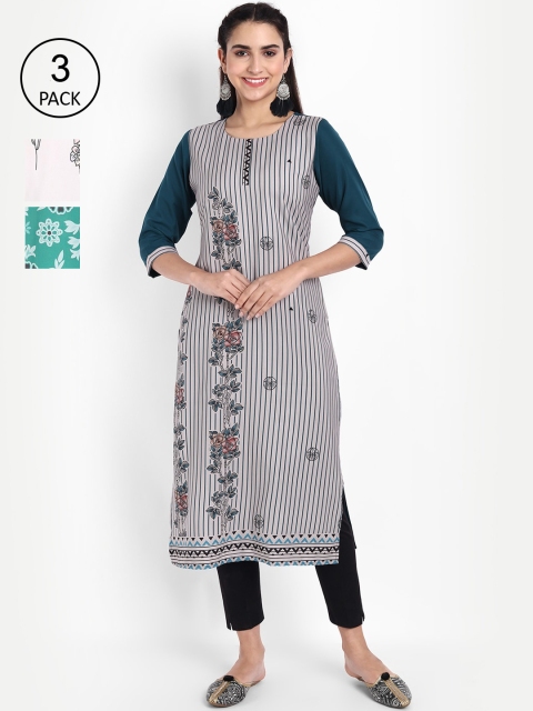 Ethnic basket Women Multicoloured Ethnic Motifs Striped Thread Work Floral Crepe Kurta, Multi
Ethnic basket Women Multicoloured Ethnic Motifs Striped Thread Work Floral Crepe Kurta, Multi